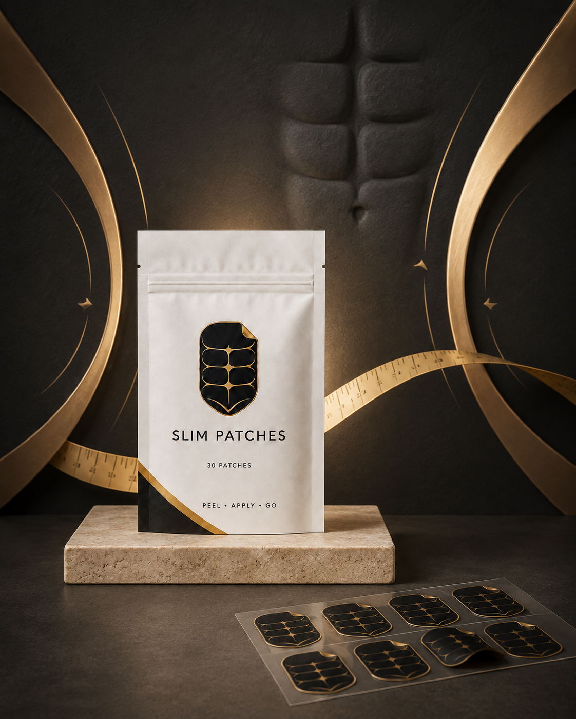 SlimEase Slim Patches – опаковка и лист с пластири